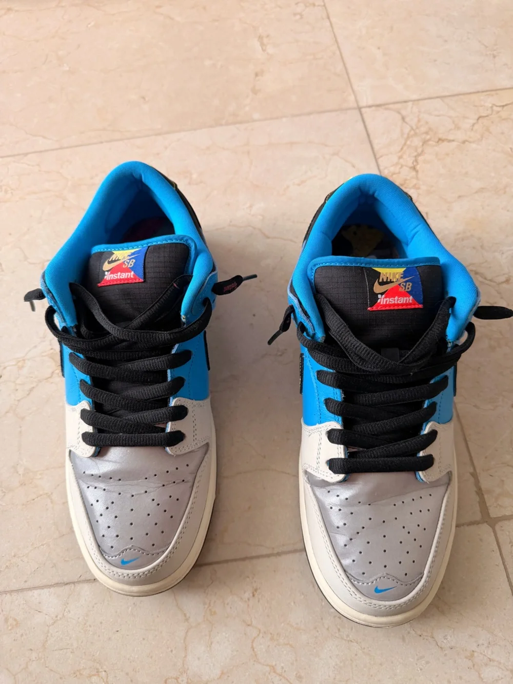 Nike Men’s Low-Top Sneakers - White, Blue & Black